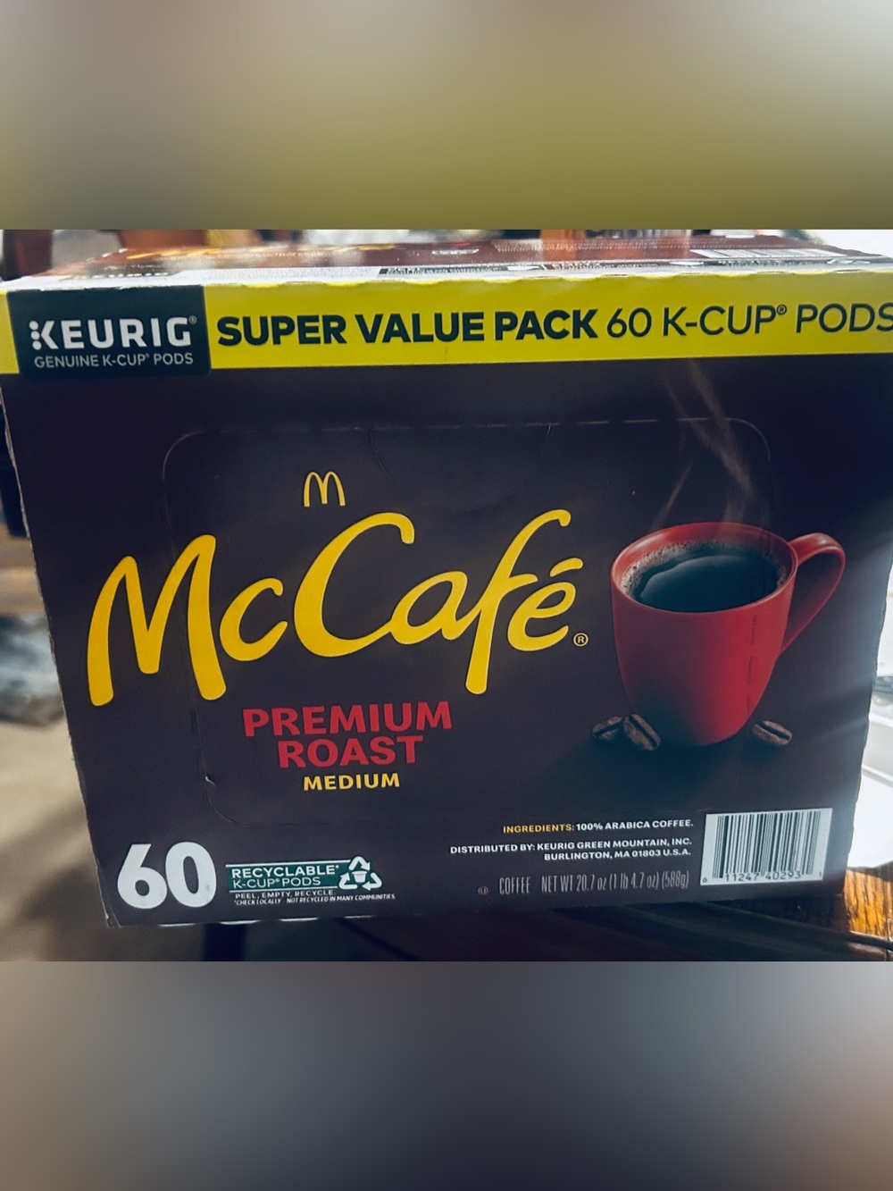 McCafe, Premium Medium Roast K-Cup Coffee Pods, 60 Count Kuerig Boxed